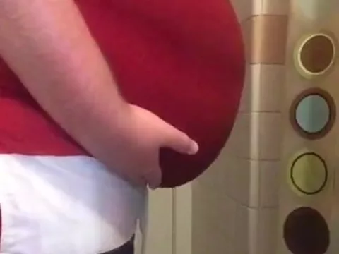 Big viscera in tight clothes (padding)
