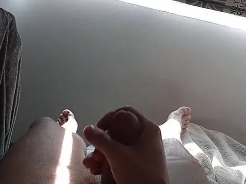 Morning wood and cumshot